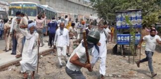 हरियाणा में किसानों की विशाल किसान बचाओ मंडी बचाओ रैली, पुलिस का लाठीचार्ज