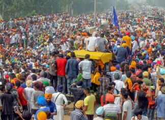 किसान आंदोलन: दिल्ली सीमा से सटे कई मार्ग बंद, ट्रैफिक पुलिस ने जारी किया अलर्ट